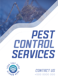 Straight Forward Pest Control Poster Design