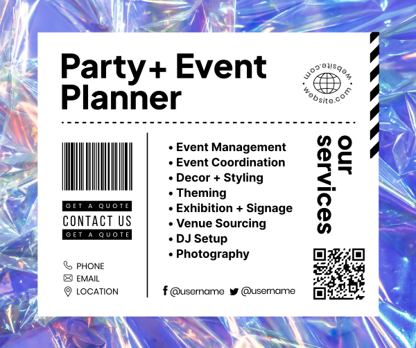 Fun Party Planner Facebook Post Design Image Preview