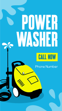 Power Washer Rental Instagram Story Design