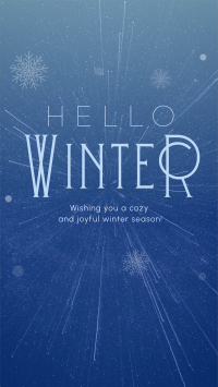Cozy Winter Greeting Facebook Story Design