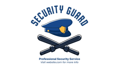 Security Hat and Baton Facebook event cover Image Preview