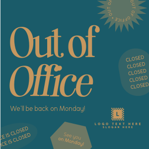 Out of Office Instagram post Image Preview