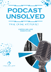 Unsolved Crime Cases Poster Design