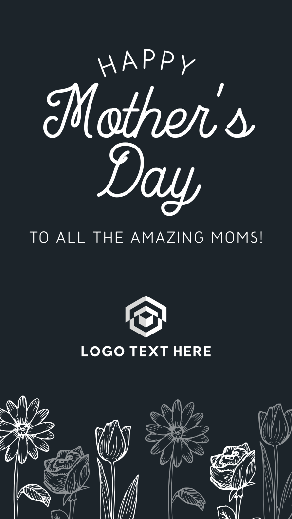 We Love You Mom! Facebook Story Design Image Preview