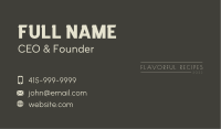 Minimalist Company Wordmark Business Card Image Preview