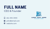 Software Programming Laptop Business Card Image Preview