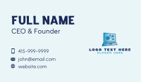 Software Programming Laptop Business Card Design