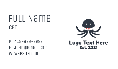 Octopus Sushi Business Card
