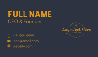 Golden Designer Studio Wordmark Business Card Image Preview