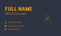 Golden Designer Studio Wordmark Business Card Image Preview