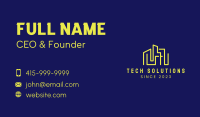 Yellow Building Property Business Card Image Preview