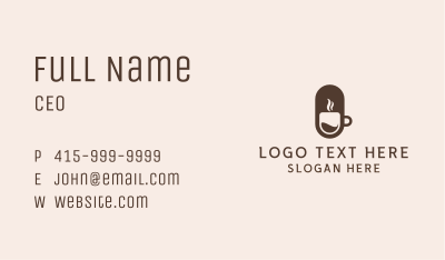 Coffee Cup Business Card Image Preview