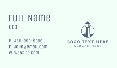 Lighthouse Tower Coast Business Card Image Preview