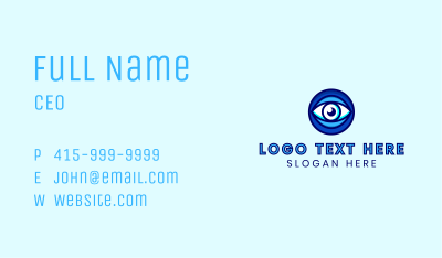 Blue Eye Optometry Business Card Image Preview