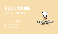 Orange Chef Hat Business Card Image Preview