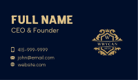 Luxury Crown Ornament Business Card Design