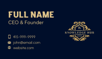 Luxury Crown Ornament Business Card Image Preview