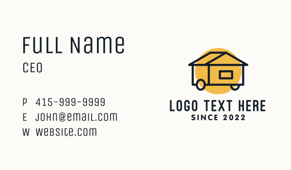 Tiny House Construction  Business Card Design Image Preview