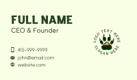 Outdoor Mountain Paw Business Card Preview