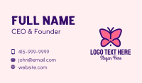 Pink Butterfly House Business Card Image Preview