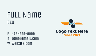 Symmetrical Toucan Link  Business Card
