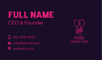 Pink Heart Bottle Liquor Business Card Image Preview