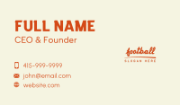 Cursive Retro Wordmark Business Card Image Preview