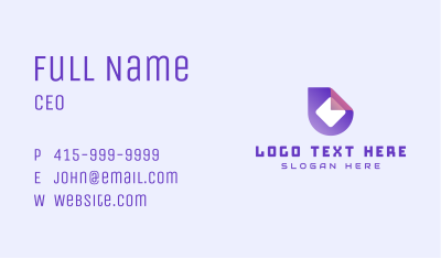 Generic Digital Technology Business Card Image Preview