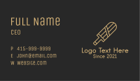 Minimalist Cricket Bat  Business Card Image Preview