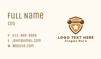 Dumbbell Star Shield Business Card Image Preview