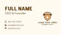 Dumbbell Star Shield Business Card Image Preview