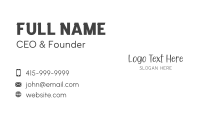 Fancy Handwritten Wordmark Business Card Image Preview