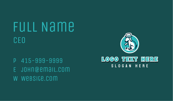 Puppy Dog Cartoon Business Card Design Image Preview