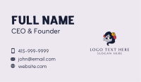 Decorative Lady Skull Business Card Image Preview