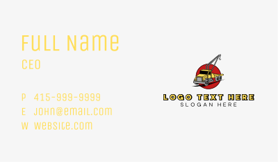 Industrial Tow Truck Business Card Image Preview