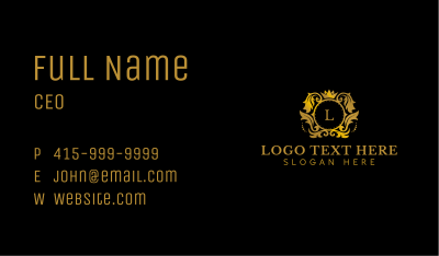 Royal luxury Crown Business Card Image Preview