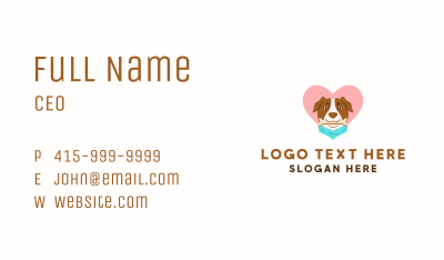 Dog Scarf Love Business Card Image Preview