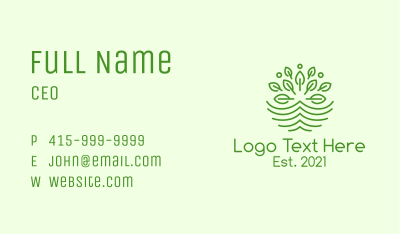 Leaf Agriculture Environment Business Card Image Preview
