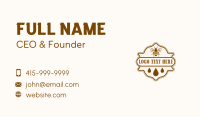 Bee Honey Droplet Business Card Design