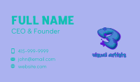 Graffiti Star Number 3 Business Card Image Preview