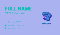 Graffiti Star Number 3 Business Card Image Preview