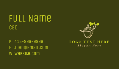 Acorn Nut Branch Business Card Image Preview