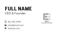 Architecture Stripes Letter E Business Card Image Preview