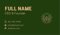 Attorney Justice  Scales Business Card Image Preview