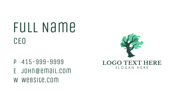 Human Face Tree Business Card Design Image Preview