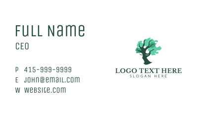 Human Face Tree Business Card Image Preview