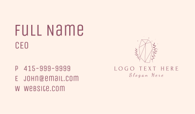 Leaf Crystal Boutique Business Card Image Preview