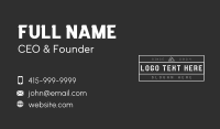 Industrial Mountain Signage Business Card Design