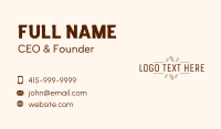 Minimalist Autumn Wordmark Business Card Image Preview