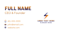 Electric Bolt Lightning Business Card Preview